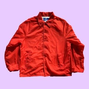 Champion Coach's Red Jacket
Vintage 1990's
Size: Large